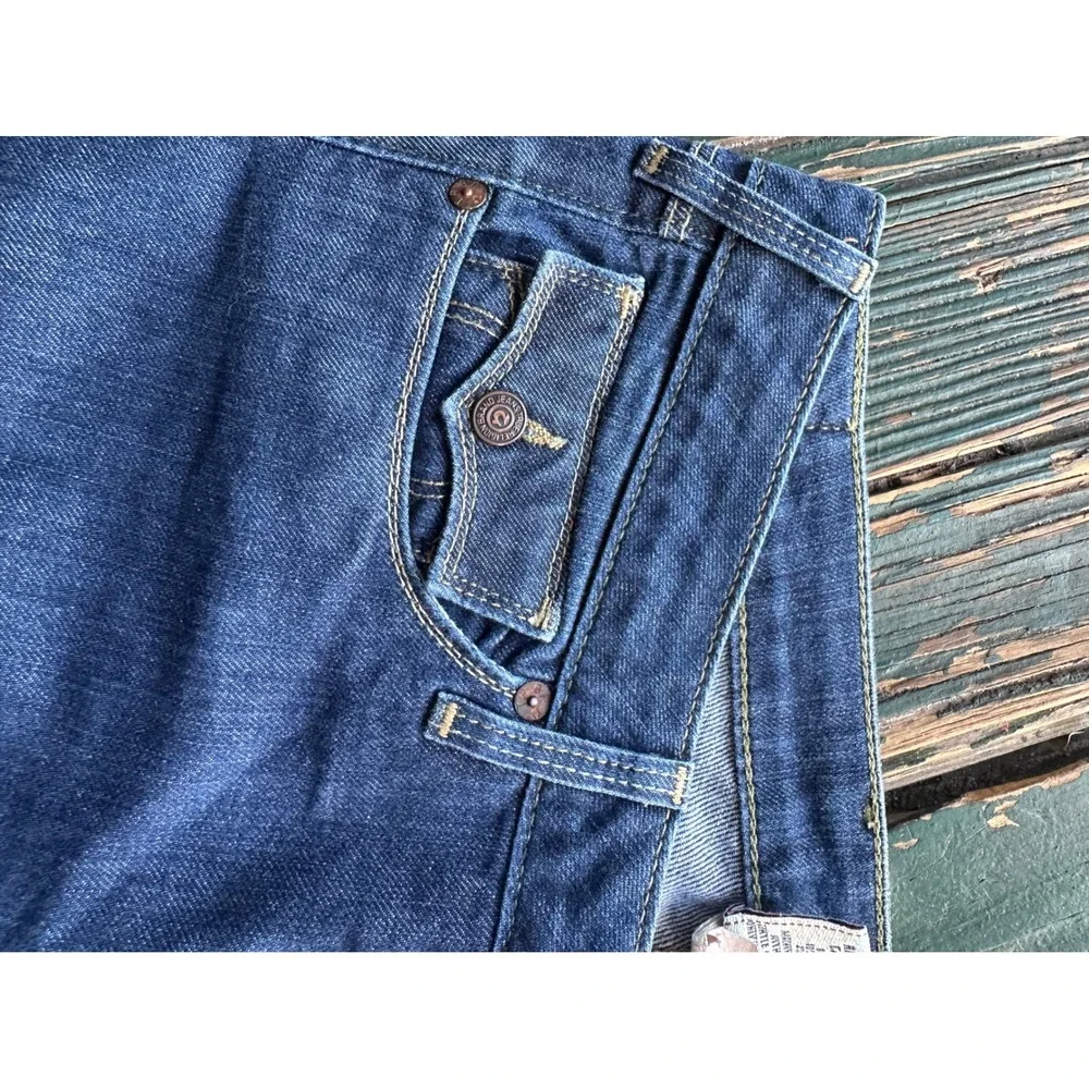 True Religion Slim Straight Dark Wash Denim Jeans Made in USA Size 30